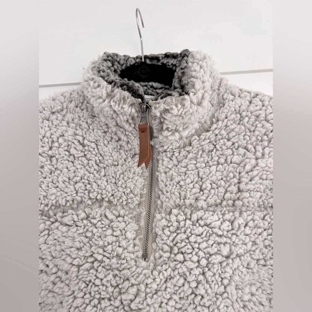 Thread & Supply Lazy Sunday Sherpa Pullover Cream View 6